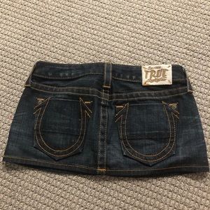 True religion jean skirt